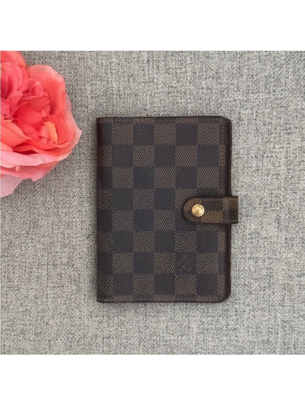 Louis Vuitton Damier Ebene PM Brown Agenda Card Holder✨